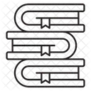 책 더미 교육 책 아이콘