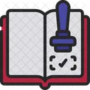 Book Stamped Book Education Icon