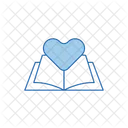Book with heart  Icon