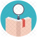 Book With Magnifier  Icon