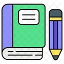 Book With Pencil  Icon