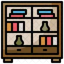 Bookcase Shelf Library Icon