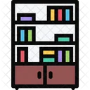 Bookcase Furniture Apartment Icon