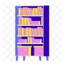 Bookcase Books Storage Boxes Icon