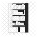 Bookcase Books Storage Boxes Icon