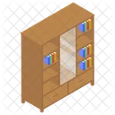 Bookcase Bookshelf Book Almirah Icon