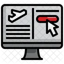 Booking Air Ticket  Icon