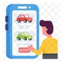 Booking App Ride Booking Online Booking Icon