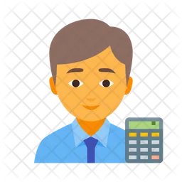 Bookkeeper male  Icon