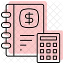 Bookkeeping Color Shadow Thinline Icon Icon