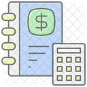 Bookkeeping Lineal Color Icon Icon