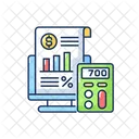 Bookkeeping And Audit  Icon