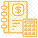 Bookkeeping Duotone Line Icon アイコン