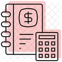 Bookkeeping Color Shadow Thinline Icon アイコン