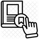 북마크 즐겨찾기 책 아이콘