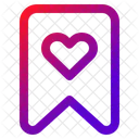 Bookmark Love Celebration Icon