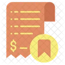 Bookmark Save Bill Save Invoice Icon