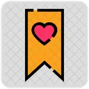 Valentine Day Bookmark Favorite Icon