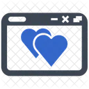 Bookmark Heart Website Icon