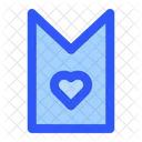 Bookmark Love Heart Icon
