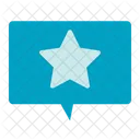 Bookmark Star Rating Message Icon