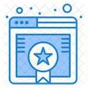 Bookmark Rank Web Icon