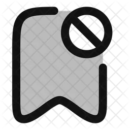 Bookmark Block  Icon