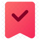 Bookmark Check  Icon