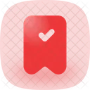 Bookmark Check  Icon