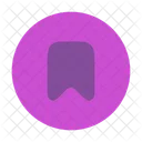 Bookmark Circle Icon