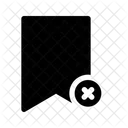 Bookmark Decline Navigation Direction Icon