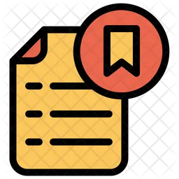 Bookmark Document  Icon