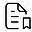 Bookmark Document Bookmark File File Icon
