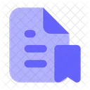 Bookmark Document  Icon