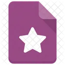 Star File Bookmark Icon