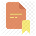 Bookmark Bookmark File Bookmar Document Icon