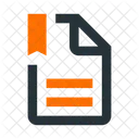 File Text Bookmark Icon