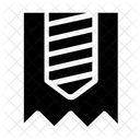 Ripped Bookmark Tag Icon