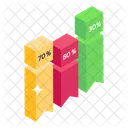 Label Chart Bookmark Infographic Bar Chart Icon