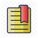 Bookmark Page Pages Education Icon