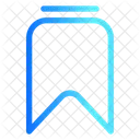 Bookmark Symbol Modern Simple Vector  Icon