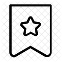 Bookmark Star Tag Icon