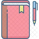 Bookmark With Pen  Icon