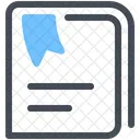 Bookmarked Document Bookmark Icon