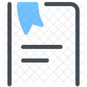 Bookmarked Document Bookmark Icon