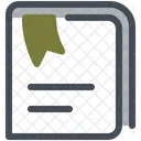 Bookmarked Document Bookmark Icon