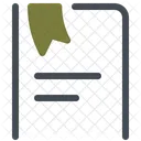 Bookmarked Document Bookmark Icon