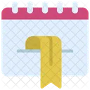 Bookmarked Calendar Dates Icon
