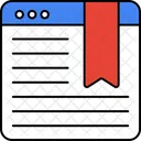 Asset Bookmarking Site Online Bookmark Icon