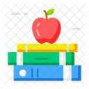 Books Healthy Reading Book And Apple Icon